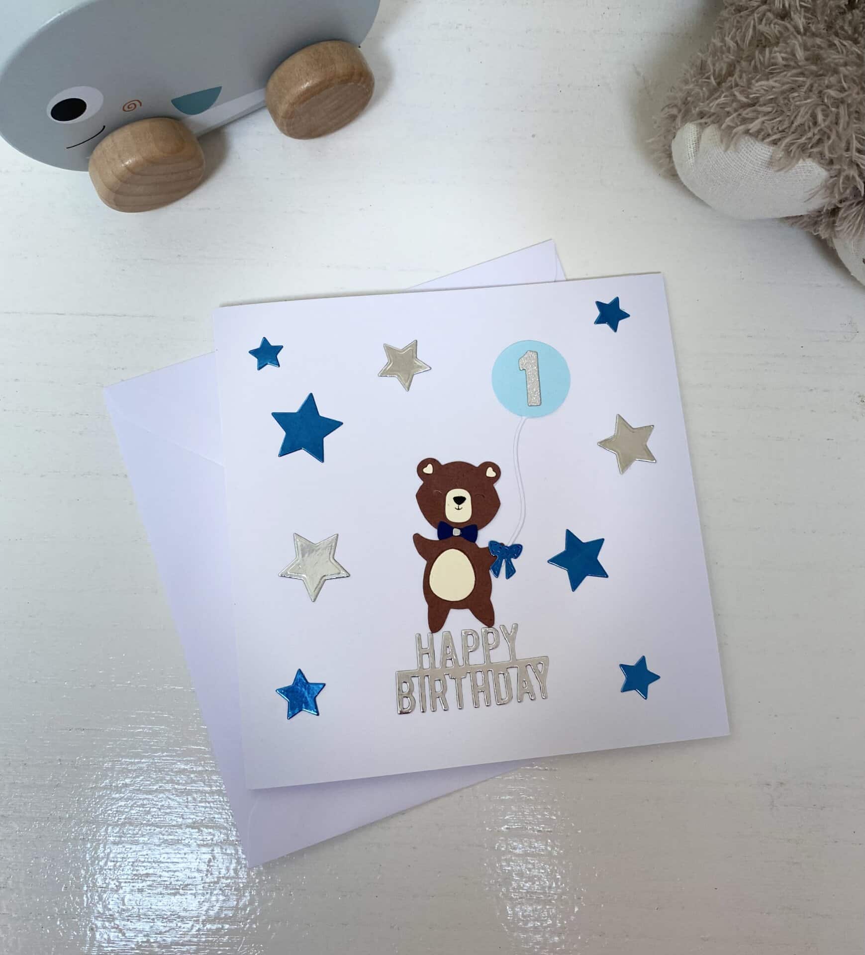 Handmade Baby Birthday Card SpecialGifts.ie